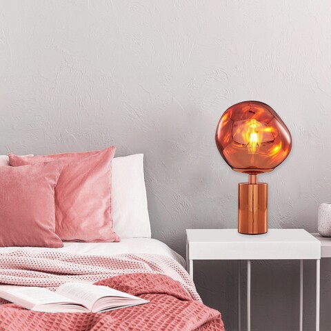 Lampa de masa, Opviq, 414LRC1271, Auriu roz