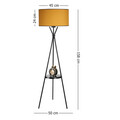 Lampadar, Luin, 534LUN3714, Metal, Galben mustar