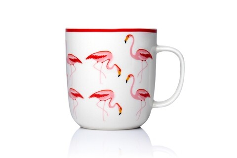 Cana Flamingo, Sabichi, 450 ml, portelan, multicolor