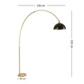 Lampadar, Luin, 534LUN4257, Metal, Aur/Negru