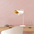Lampa de masa, Nitid, 536NTD3102, Metal, Alb/Auriu