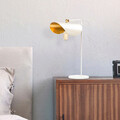 Lampa de masa, Nitid, 536NTD3102, Metal, Alb/Auriu