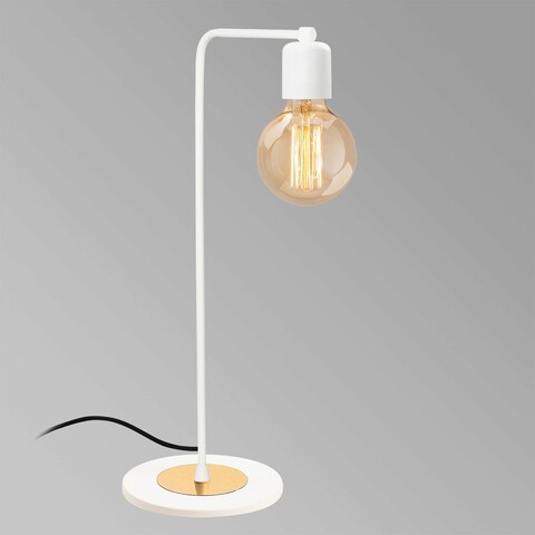 Lampa de masa, Noor, 525NOR2174, Metal, Alb/Auriu