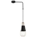 Lustra, Opviq, 892OPV1555, Metal, Negru/Cupru