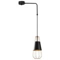 Lustra, Opviq, 892OPV1555, Metal, Negru/Cupru