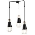 Lustra, Opviq, 892OPV1557, Metal, Negru/Cupru