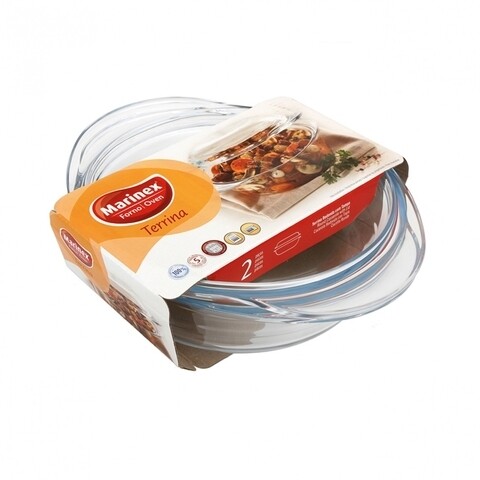 Vas rotund cu capac Marinex, sticla temperata, 2.8 L