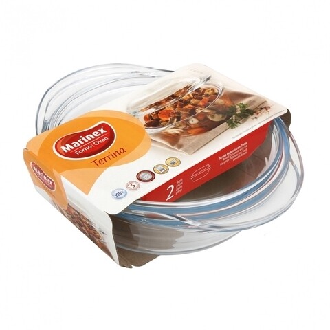 Vas rotund cu capac Marinex, sticla temperata, 4.8 L