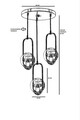 Lustra, Stala, 846STL2875, Metal, Cupru