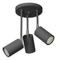 Plafoniera Lampex, Rolos 3B Black, GU10, 3x40W