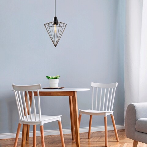 Lustra, Tatum, 584TTM1298, Metal, Negru / Vintage