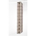 Organizator pentru dulap Rivoli, Compactor, 9 rafturi, 30 x 15 x 128 cm, polipropilena, bej