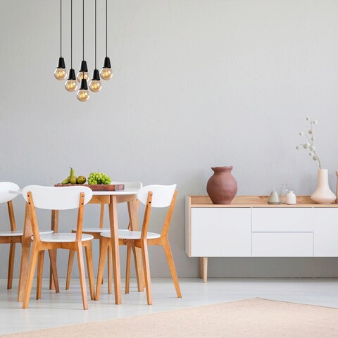 Lustra, Tatum, 584TTM1487, Metal, Negru