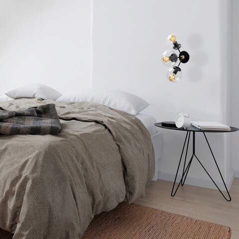 Aplica de perete, Tatum, 584TTM1949, Metal, Negru