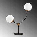Lampa de masa, Tatum, 584TTM1720, Metal, Alb/Negru
