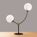 Lampa de masa, Tatum, 584TTM1720, Metal, Alb/Negru