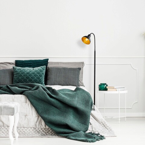 Lampadar, Tatum, 584TTM1508, Metal, Negru