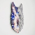 Decoratiune de perete, Metal Wolf Wall Art, Otel, Dimensiune: 35 x 48 cm, Multicolor