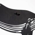 Decoratiune de perete, Reef Whale Metal Wall Art, metal, 94 x 31 cm, Multicolor
