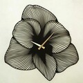 Ceas de perete, Azalea Metal Wall Clock, Otel, Dimensiune: 70 x 70 cm, Negru