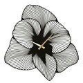 Ceas de perete, Azalea Metal Wall Clock, Otel, Dimensiune: 70 x 70 cm, Negru