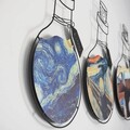 Decoratiune de perete, Art Potion Set of 3 Metal Wall Art, Otel, 53 x 38 cm, 3 piese, Multicolor