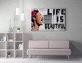 Tablou decorativ, WY132 (50 x 70), 50% bumbac / 50% poliester, Canvas imprimat, Multicolor