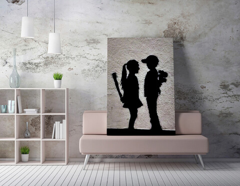 Tablou decorativ, WY61 (50 x 70), 50% bumbac / 50% poliester, Canvas imprimat, Multicolor