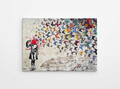 Tablou decorativ, WY51 (70 x 100), 50% bumbac / 50% poliester, Canvas imprimat, Multicolor
