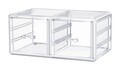 Organizator pentru bijuterii Stakable, Compactor, 2 compartimente, transparent