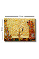 Tablou decorativ, Kanvas Tablo (50 x 70), Canvas, Lemn, Multicolor