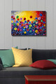Tablou decorativ, Kanvas Tablo (50 x 70), Canvas, Lemn, Multicolor