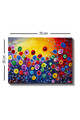 Tablou decorativ, Kanvas Tablo (50 x 70), Canvas, Lemn, Multicolor