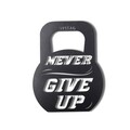 Decoratiune de perete, Never Give Up, Metal, Dimensiune: 50 x 39 cm, Negru