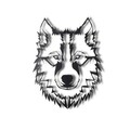 Decoratiune de perete, Wolf, Metal, Dimensiune: 38 x 50 cm, Negru