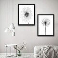 Set 2 tablouri decorative, All White Flower Set, PAL, Hartie, Multicolor