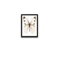 Set 2 tablouri decorative, Beige Butterfly Set, PAL, Hartie, Multicolor