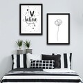 Set 2 tablouri decorative, Believe Set, PAL, Hartie, Multicolor