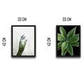 Set 2 tablouri decorative, Green Touch Set, PAL, Hartie, Multicolor