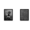 Set 2 tablouri decorative, Love Black White Set, PAL, Hartie, Multicolor