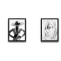 Set 2 tablouri decorative, Love Woman Set, PAL, Hartie, Multicolor