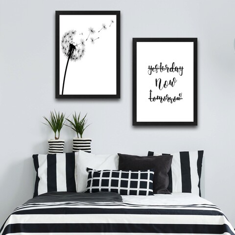 Set 2 tablouri decorative, Now Set, PAL, Hartie, Multicolor