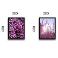 Set 2 tablouri decorative, Purple Set, PAL, Hartie, Multicolor