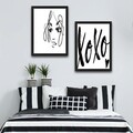 Set 2 tablouri decorative, Xoxo Set, PAL, Hartie, Multicolor