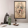 Tablou decorativ, Cute Elephant, Lemn, Lemn, Multicolor