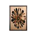 Tablou decorativ, Flower, Lemn, Lemn, Multicolor