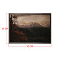 Tablou decorativ, Mountain, Lemn, Lemn, Multicolor