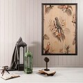 Tablou decorativ, Bird Heaven XL, Lemn, Lemn, Multicolor