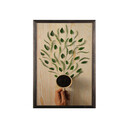 Tablou decorativ, Coffee Tree XL, Lemn, Lemn, Multicolor