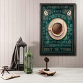 Tablou decorativ, Coffee XL, Lemn, Lemn, Multicolor